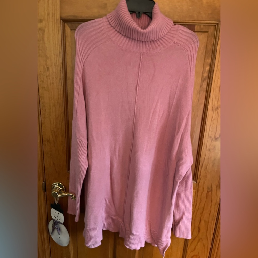 Time & Tru Long Pink Sweater